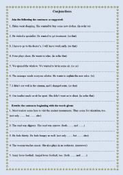 English Worksheet: Conjunctions
