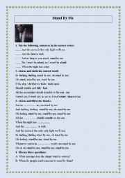 English Worksheet: Stand by me (a song by Seal)