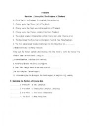 English Worksheet: Chiang Mai, Thailand