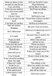 English Worksheet: Conditional and Time Clauses