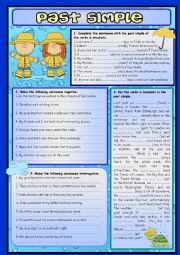 English Worksheet: PAST SIMPLE