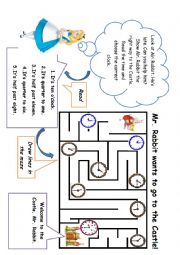 English Worksheet: Telling the time