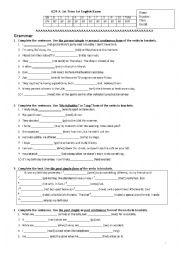 English Worksheet: A2 first exam