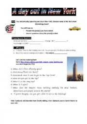 English Worksheet: Lets visit New-York! - The Empire State Building