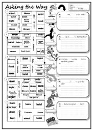 English Worksheet: Asking the Way and Giving Directions