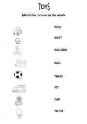 English Worksheet: Toys