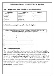 consolidation Activities