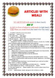 ARTICLES WITH MEALS