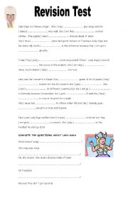 LADY GAGA complete revision TENSES  QUESTIONS 