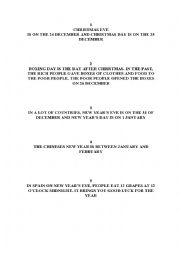 English Worksheet: Advent calendar -  facts 