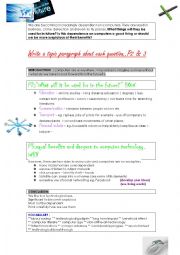 English Worksheet: writing computers