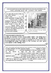 English Worksheet: CHARITY AND ORGANISATION