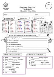 English Worksheet: Verb to be