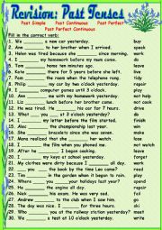 Revision: Past Tenses