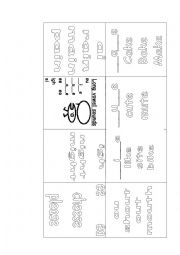 long vowel sound booklet