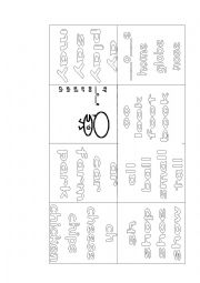 English Worksheet: phonics booklet number 2