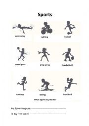 English Worksheet: Sport