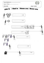 English Worksheet: demonstratives