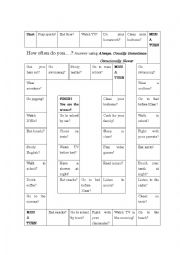 English Worksheet: How often do you...?