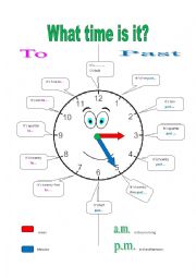 English Worksheet: Clock face
