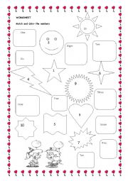 English Worksheet: Numbers