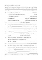 English Worksheet: Mixed Grammar Living in another country