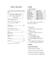 English Worksheet: Human - The Killers worksheet