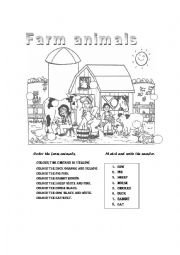 English Worksheet: Farm animals