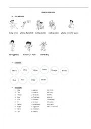 English Worksheet: REVISION WORKSHEET