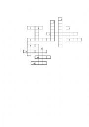 English Worksheet: Food crossword