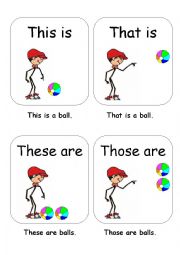English Worksheet: this is/that is/these are/those are poster