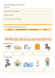 English Worksheet: Test 5th grade Part 2