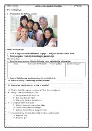 English Worksheet: Lesson 1 2nd Form: The image of who I am