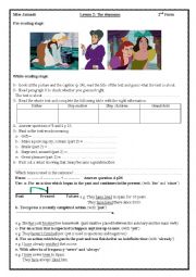 English Worksheet: Lesson 2 2nd form: The Stepmum