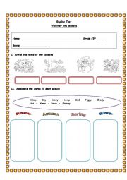 Weather and seasons test (1)