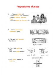 Prepositions of Place