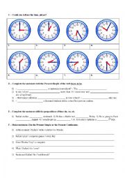 English Worksheet: Grammar and vocabulary