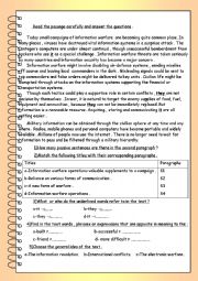 English Worksheet: information revolution