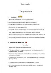 English Worksheet: Gender matters 