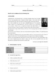 English Worksheet: Test - 6th grade