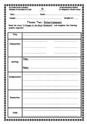 English Worksheet: graphic organizer