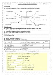 Lesson 4 2nd Form Bridge over Troubled Water