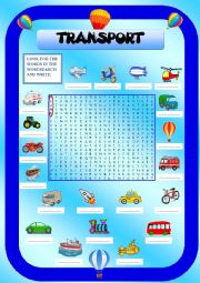 English Worksheet: Transports