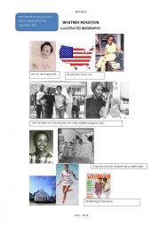 English Worksheet: Whiney Houstons Biography