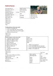 English Worksheet: Im in Love_song by OLA
