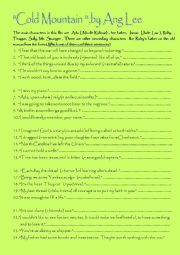 English Worksheet: 