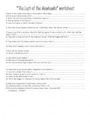 English Worksheet: 