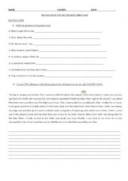 English Worksheet: PASSIVE VOICE