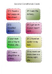 Second Conditional Speaking Cards