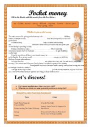 English Worksheet: pocket money